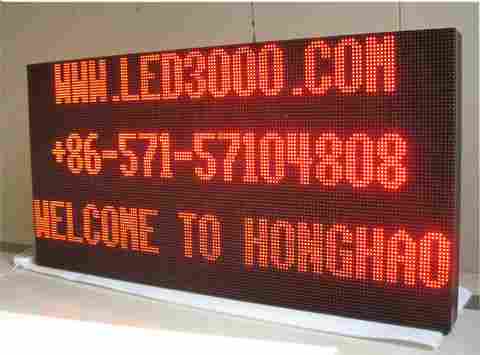 Outdoor Red Color Led Display