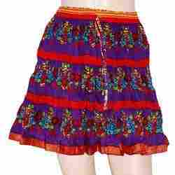 Cotton Mini Skirt