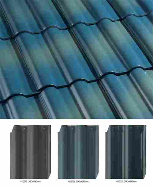 Double Barrel Roof Glazed Ceramic Tiles