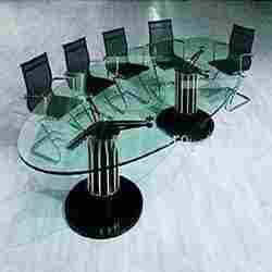 Glass Office Round Table