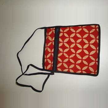 Red Hanging Purse With Zip