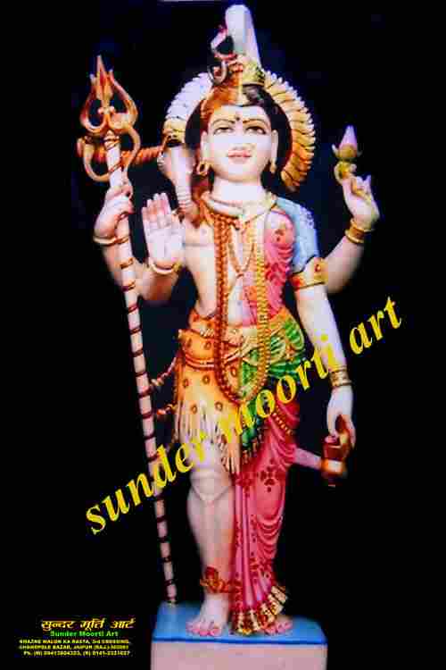 Marble Ardhnareshwar God Statue