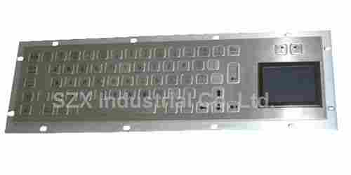 Vandal Proof IP65 Industrial Stainless Steel Keyboard With Touchpad (TMS-S392TP)