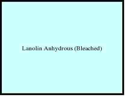 Lanolin Anhydrous (Bleached)