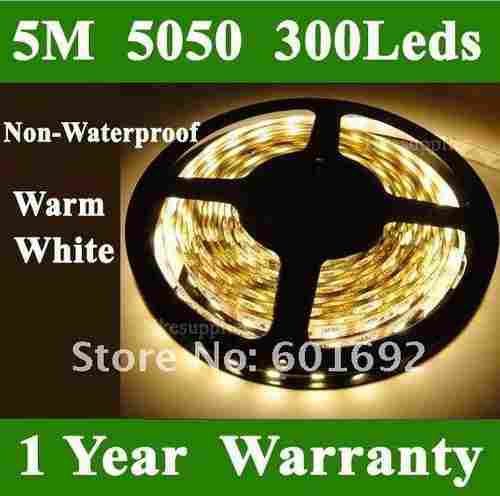Hot 5050 SMD 5M 300 LED Warm White Flexible Light Strip Car