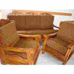 Teak Wood Sofa With Cover