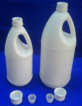 500ml And 1ltr Hdpe Upper Handle Bottle With Plug And Cap