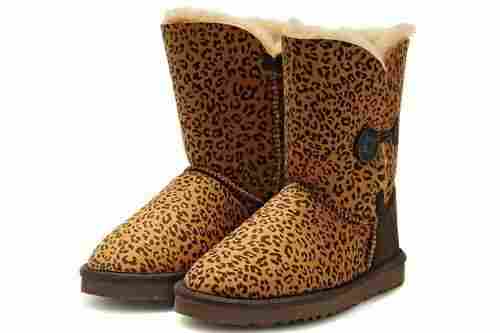 Exclusive Ugg Bailey Button Boots 5803 Leopard