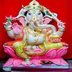 Ganesha In Colourful Marble