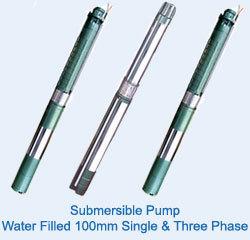 Water Filled 100mm Single And Three Phase Submersible Pump