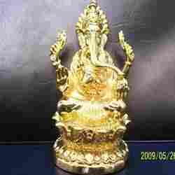 Gold Ganesh Idol