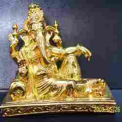 Gold Ganesh Ji Murti