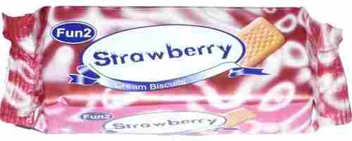 Tasty Strawberry Cream Biscuit