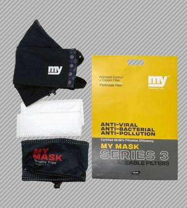 Black 'My' Mask Series 3 With Particulate Filter