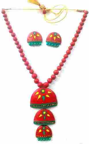 Contemporary Handmade Terracotta Necklace Sets