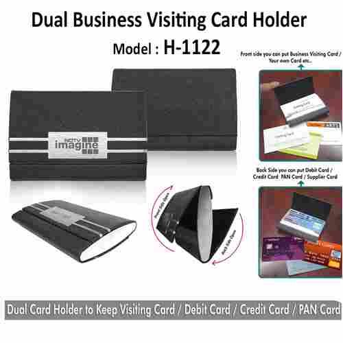 Dual Business Visiting Card Holder H-1122
