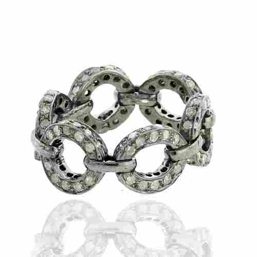 Pave Diamond Designer Wedding Engagement Ring