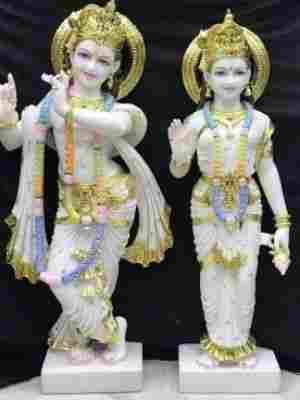 24 Inch Height Shri Radha Krishna Marble Statue