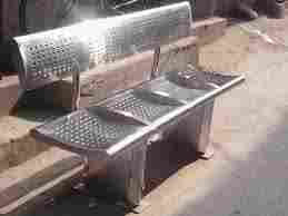 Stainless Steel Four Seater Bench