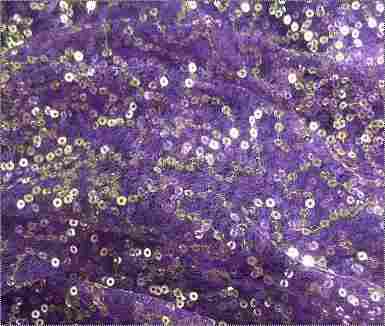 Sequin Embroidery Paillette Mesh Fabric