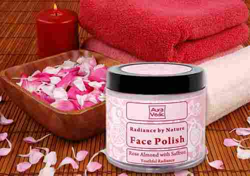 Ayurvedic Radiance By Nature Face Polish-Rose Almond with Saffron