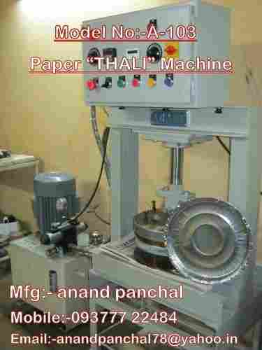 Hydraulic Digital Paper Thali Making Machine