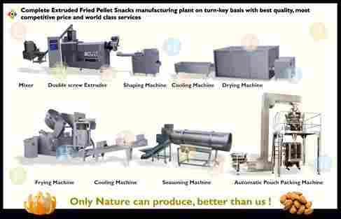 Extruded Fried Snacks Pallet Production Line