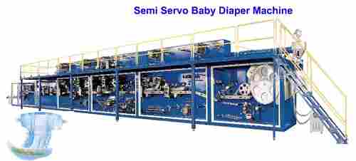 Semi Servo Baby Diaper Machine