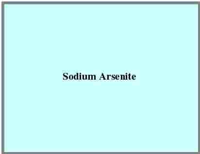 Sodium Arsenite