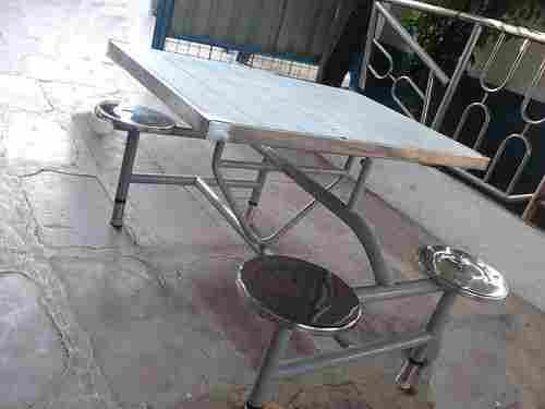 4 Seater Fixed Type Stainless Dining Table