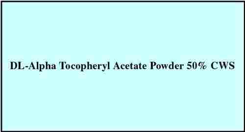 DL-Alpha Tocopheryl Acetate Powder 50% CWS