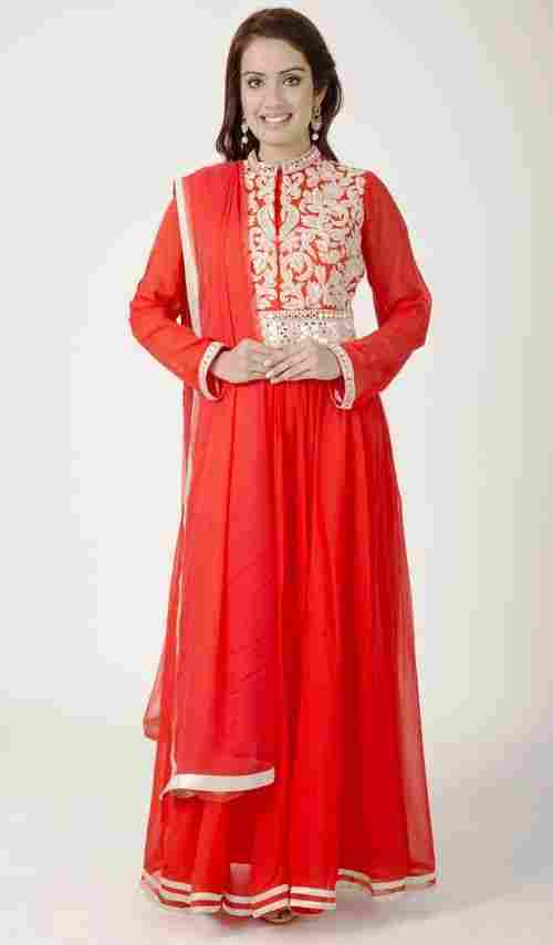 Designer Corel Color Anarkali Suit