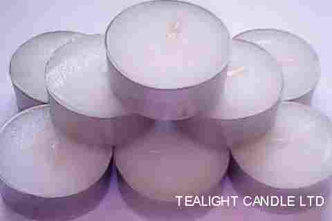 12gram and 4hour Powder Pressed Tea Lights White Unscented