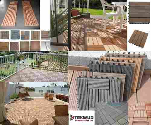 Wood Plastic Composite Decking Tiles (Tkw 006)