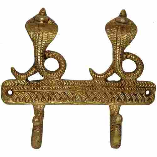 Snake Key Hook Holder of Brass by Aakrati