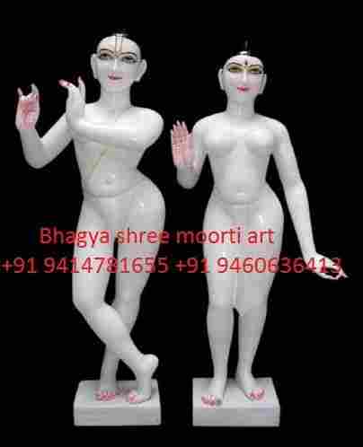 Isckon Radha Krishna Marble Statue