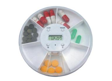 Plastic Pill Box With Alarm Reminder