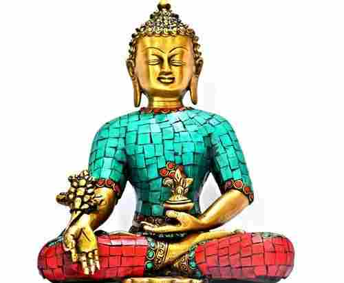 Tibetan Brass Buddha Statue