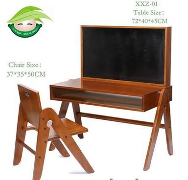 Adjustable And Mulitifunction Bamboo Detachable Kids Study Table and Chair