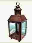 Glass Lantern With Copper Antique Finish (Qpi-02)