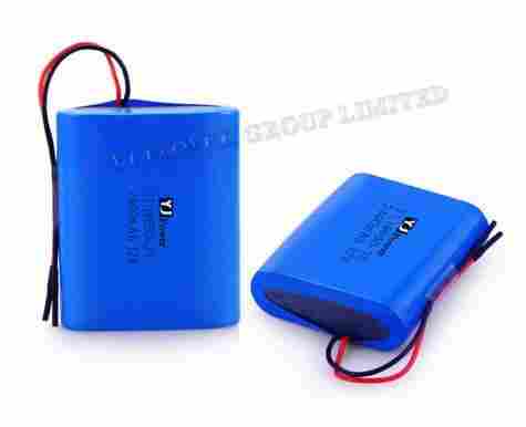 12V 2400mAh 18650 Battery Pack With (18.5x54.6x67mm)