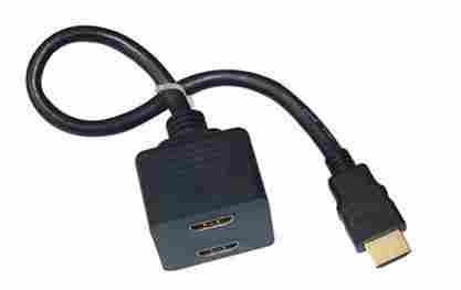 HDMI Male to 2 HDMI Female Splitter Y-Cable Adapter