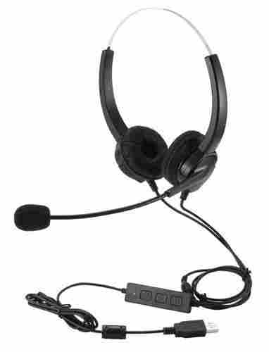 Black Color Call Center Headset with High Clear Digital Voice Conversation