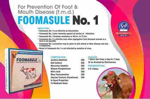 Foomasule No.1 Tablet (Homoeopathic Veterinary Medicine)