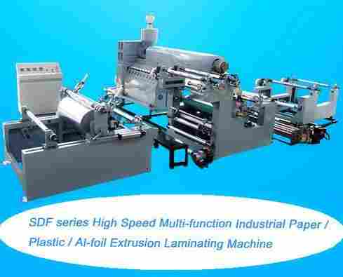 SDF Series Multi-function Industrial Paper / Plastic / Al-foil Extrusion Laminating Machine