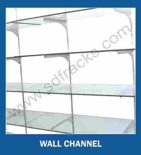 Supermarket Wall Channel With Glass