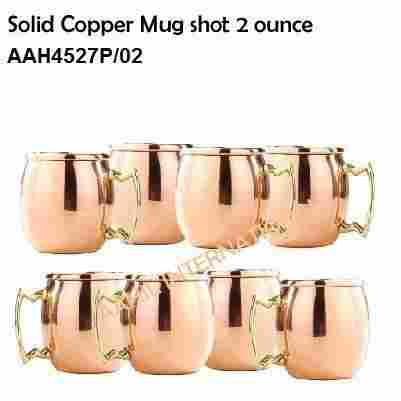 Solid Copper Mug Shot 2 Ounce