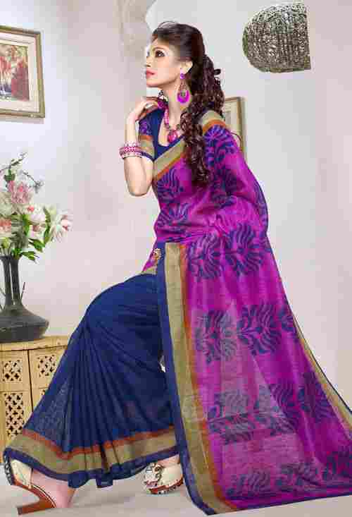 amazing violet Saree