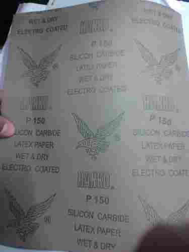 Silicon Carbide Latex Paper (Wet And Dry Electro Coated)