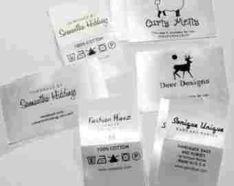 Satin Printed Fabric Labels